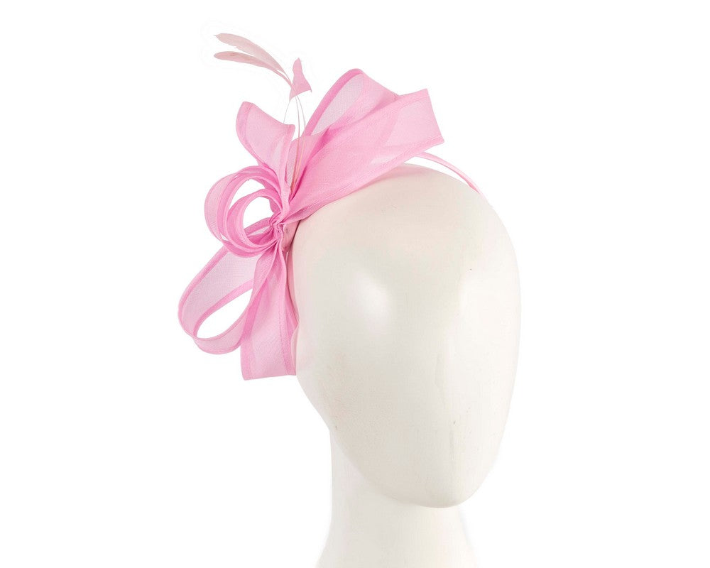 Pink organza fascinator by Max Alexander